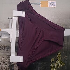 New with tags! Kona Sol Womens Small purple bikini Hipster swim suit bottoms